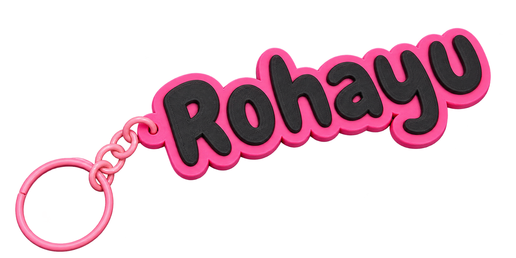Pink and black BubbleTag sample